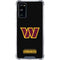 NFL Washington Commanders Black Background Galaxy S20 FE Clear Case